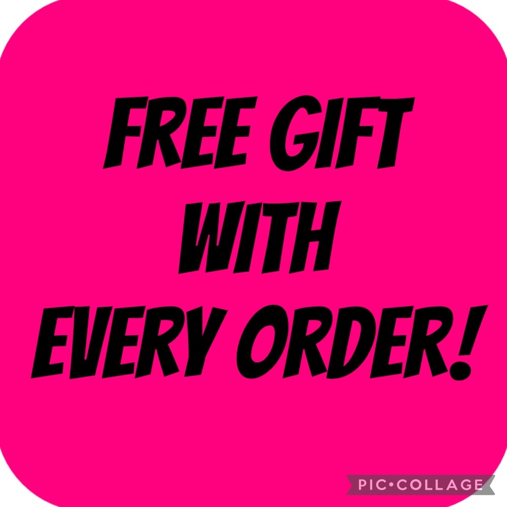 FREE GIFT WITH ANY PURCHASE! Limited Time Only! :)